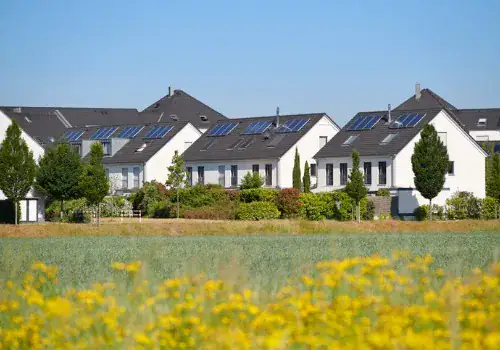 Solar Companies Peoria IL contemporary white family houses with solar panels picture id1241450911.jpg