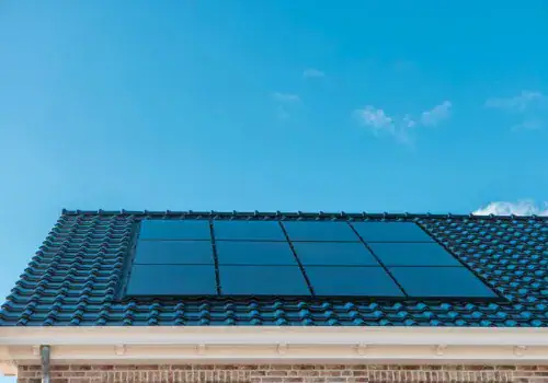 newly build house in the netherlands with solar panels attached on picture id1215458444.jpg