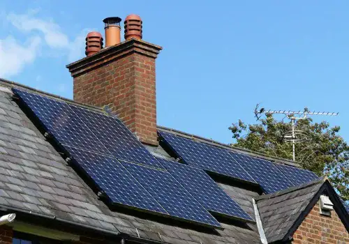 residential solar panels on rooftop used to generate electricity picture id1172234043.jpg