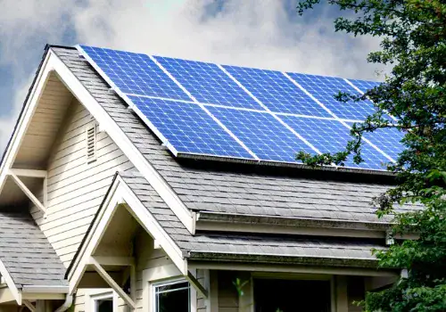 solar panels on roof of home picture id985363900.jpg